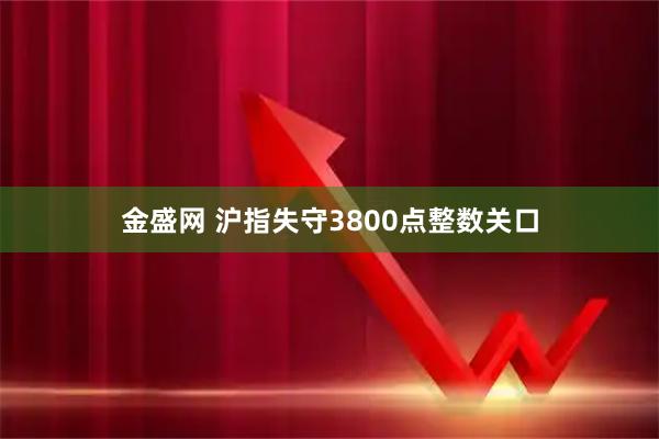 金盛网 沪指失守3800点整数关口