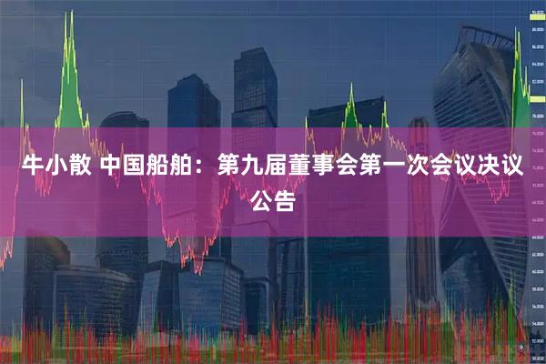 牛小散 中国船舶：第九届董事会第一次会议决议公告